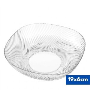 Miska skleněná 19*6cm (2/bal 48/krt)
