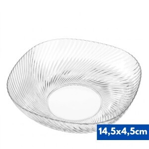 Miska skleněná 14.5*4.5cm (6/bal 72/krt)