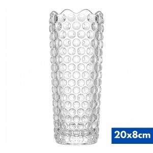 Váza skleněná 20*8cm (24/krt)
