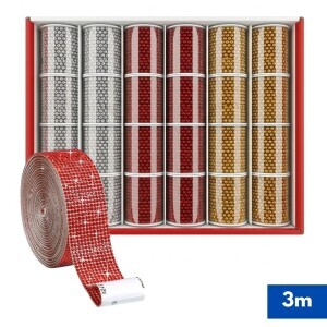 Vánoční stuha 3m 3ass (24/bal 576/krt)