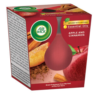 Airwick Svíčka 105g Essential Červené jablko a skořice(6/krt)