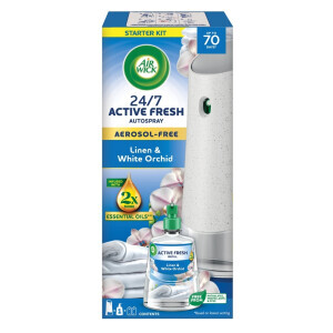 Airwick 228ml Freshmatic komplet Prádlo a bílá orchidej (4/krt)