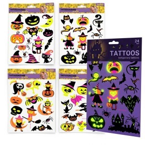 Wiky Tetovací obtisky 16.5*22cm Halloween (50/bal 1500/krt) 