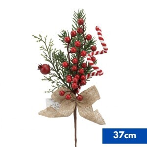 Vánoční větvička 37cm (160/krt 480/krt)