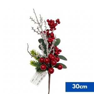 Vánoční větvička 30cm (120/bal 720/krt)