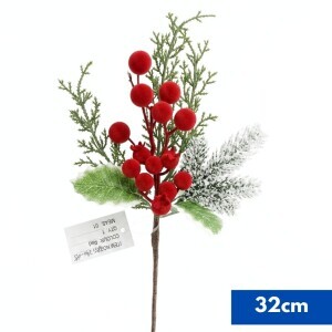 Vánoční větvička 32cm (180/bal 720/krt)