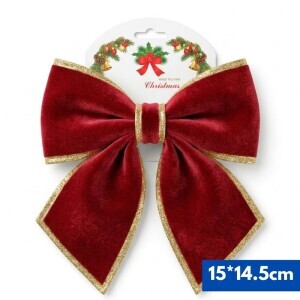 Vánoční mašle 25*30cm (10/bal 240/krt)
