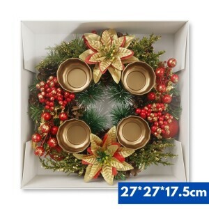 Vánoční věnec 27cm (32/krt)