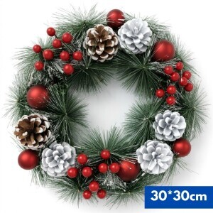 Vánoční věnec 30cm (36/krt)
