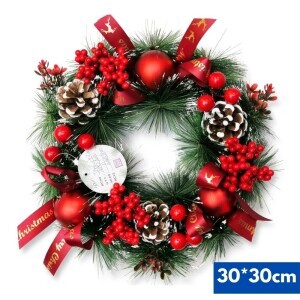 Vánoční věnec 30cm (36/krt)