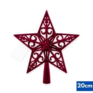 Vánoční dekorace na strom hvězda 20cm (240/krt)