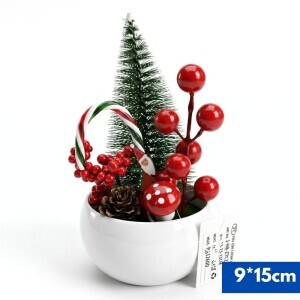 Vánoční dekorace stromeček 8*18cm (120/krt)