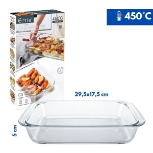 Pekáč skleněný 29,5*17,5*5cm/1,6l (18/krt)
