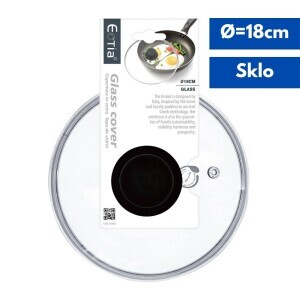 Poklice skleněná 18cm (6/bal 24/krt)