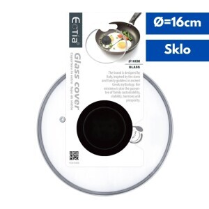 Poklice skleněná 16cm (6/bal 24/krt)