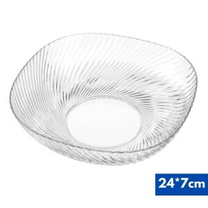 Miska skleněná 24*7cm (2/bal 24/krt)
