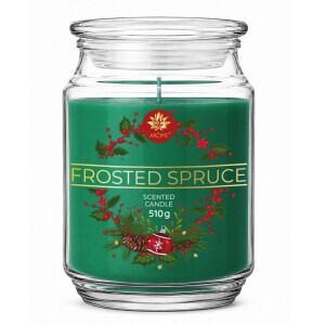 Arome Svíčka ve skle 510g Frosted Spruce (6/krt)