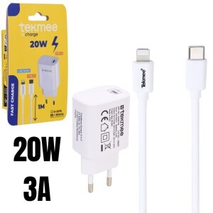 Tekmee Nabiječka 20W + Kabel Type C/Lightning (12/krt)