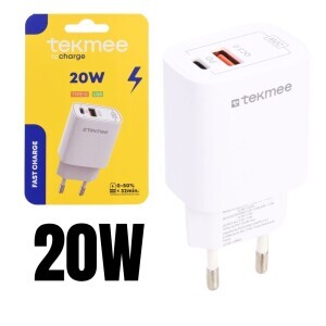 Tekmee Nabiječka 20W Type C/USB Rychlonabíjecí (10/krt)