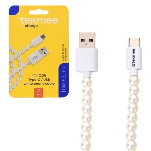 Tekmee Nabijecí kabel 1m Type C/USB Pearls (12/krt)