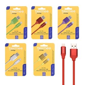 Tekmee Nabijecí kabel 1m USB/Lightning Silicon (10/krt)
