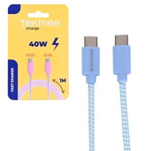 Tekmee Nabijecí kabel 1m Type C 40w Laser (12/krt)