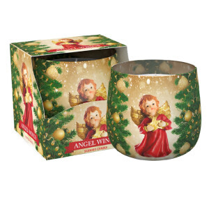Santo 100g svíčka ve skle Christmas Sweet Angel (12/krt)