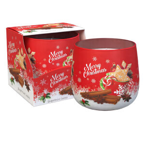 Santo 100g svíčka ve skle Christmas Gingerbread Cookies (12/krt)