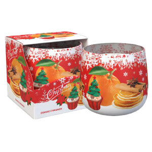 Santo 100g svíčka ve skle Christmas (12/krt)