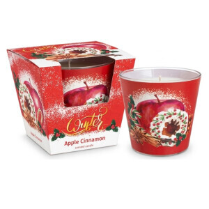 Santo 115g svíčka ve skle Christmas Apple Cinnamon(6/krt)