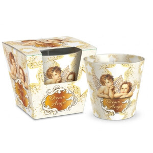 Santo 115g svíčka ve skle Christmas Angel(6/krt)