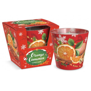 Santo 115g svíčka ve skle Orange Cinnamon NEW (6/krt)