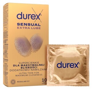 Durex Kondom 10ks Sensual Extra Lube (24/bal 288/krt)