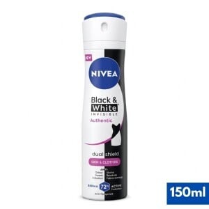 Nivea 150ml Spray F AP B&W Invisible Authentic N (6/bal 30/krt)