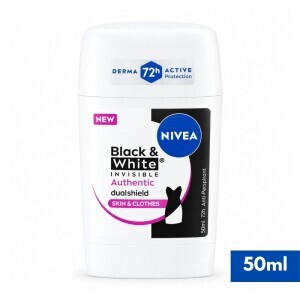Nivea 50ml Stick N F B&W Invis Authentic (15/krt)