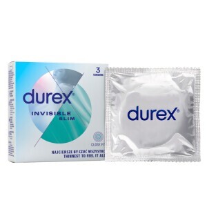 Durex Kondom 3ks Invisible Slim (24/bal 288/krt)