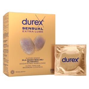 Durex Kondom 20ks Sensual Extra Lube (24/bal 288/krt)