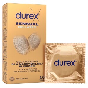 Durex Kondom 10ks Sensual No Latex (6/bal)
