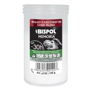 Bispol Svíčka hřbitovní olejová Memoria Paraffin 30h/115g (20/krt)