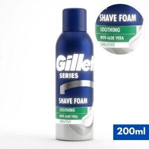 Gillette 250ml pěna na holení N Soothing Aloe Vera (6/krt)