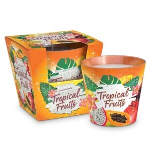 Santo 115g svíčka ve skle Tropical Fruit (6/krt)