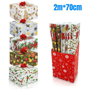 Pol-Mak Balící papír 2m*70cm Vánoční P2 14 (50/krt)