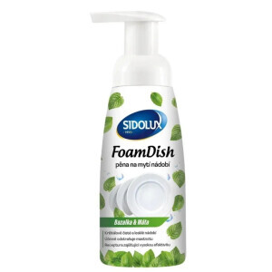 Sidolux 300ml Pěna na mytí nádobí Bazalka a Máta (12/krt)