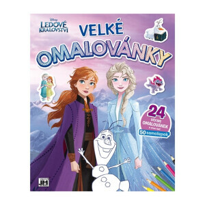 Omalovánky se samolepky Frozen (36/krt)