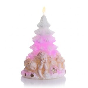 Bartek Svíčka Christmas Figure 100x150mm Angels+DIODA (12/krt)