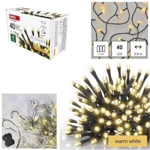 EMOS LED Spojovací řetěz 2.8m Teplá bílá (48/krt)