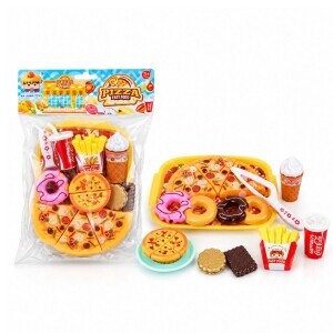 Plastové jídlo pro děti Pizza (54/bal 108/krt)